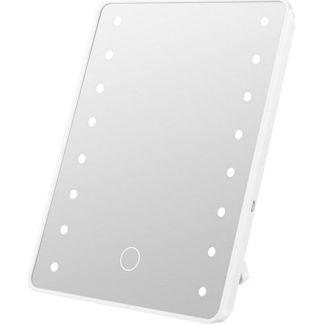 Miroir de maquillage LED sans fil - Miroir de beauté 16 lumières - Miroir de maquillage - Miroir de rasage multifonctionnel - (1/5)