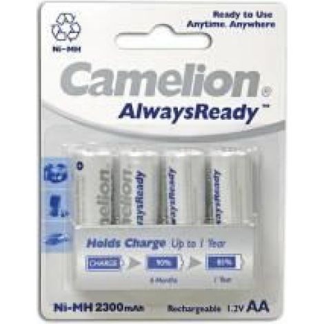 NiMH AA-R6 1.2V-2300mAh (4-carte) 'ALWAYSREADY' (1/4)