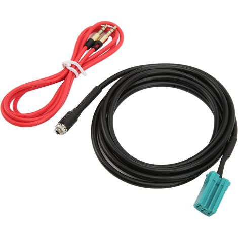 Faisceau de câbles radio 3.5mm Jack 6 broches AUX IN, remplacement de connecteur pour Clio Espace Kangoo Megane Twingo 2005-2011 (1/5)