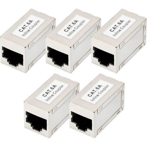 Digitus DN-93905-5 Boîtier femelle RJ45 Nombre de pôles 8 argent 5 pc(s)
