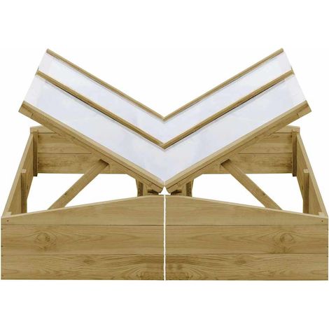 vidaXL Serres 2 pcs Bois de pin imprégné 100x50x35 cm (1/5)