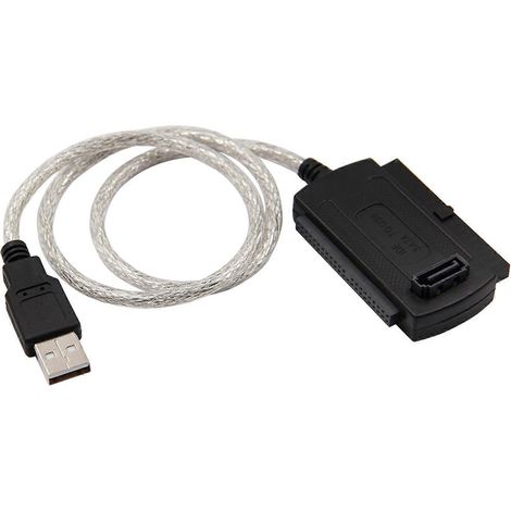 Câble adaptateur USB 3.0 vers IDE SATA pour disque dur 3,5" et SSD 2,5". (1/5)