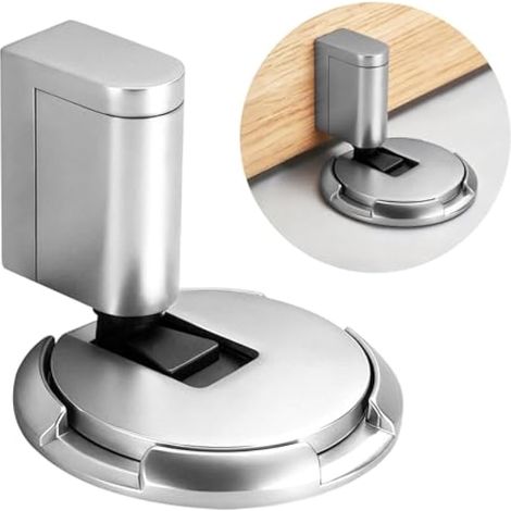 Butée de Porte Magnétique au Sol Lourde, Bloc Porte Réglable Sans Perçage (1/5)