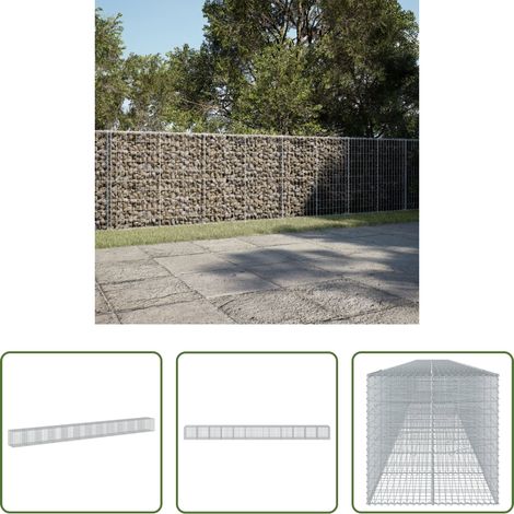 Steinkorb - Gabione mit Deckel 1200x100x100 cm Verzinktes Eisen (1/5)