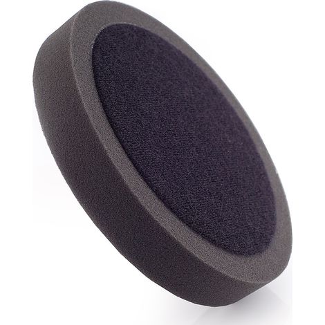 Tampone lucidante morbido 150/125 con spugna in velcro, disco lucidante nero ABW (1/3)