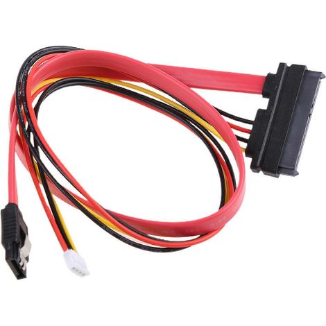 15 + 7 Pin (22-Pin) SATA Daten- und Stromverlängerungskabel 16,54 Zoll Stecker auf Buchse
