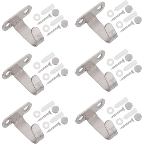 Crochet suspension plafond - inox - pour serviettes - à visser (1/5)