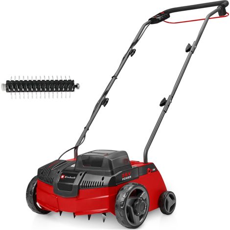 Einhell Akku-Vertikutierer-Lüfter GC-SA 36/31 Li-Solo PXC (36 V, 31 cm Arbeitsbreite, einstellbare Arbeitstiefe, inkl. Messerwalze + Lüfterwalze, Tragegriff, ohne Akku) (1/5)