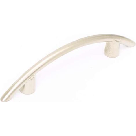 MANIGLIA IN METALLO MODERNA NICHEL 32MM TIPO D