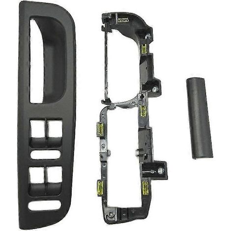 Lot de 3 capuchons noirs pour poignées de porte intérieures de Golf 4, supports de commande de lève-vitre, références 1j1 8671793b1 867 171 E (1/5)