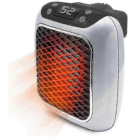 Mini radiateur soufflant 800 W avec télécommande et prise australienne pour une utilisation à domicile et au bureau. avec protection contre la surchauffe. (1/5)