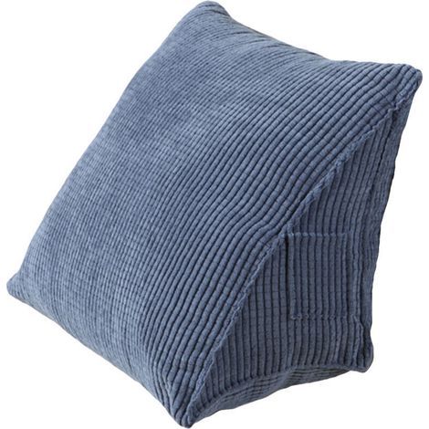 Oreiller triangulaire ergonomique 20x36x40 cm – Tissu EPE doux – Poche latérale pour rangement – Support lombaire confortable (1/5)
