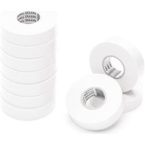 Nitto - Ruban Adhesif Isolant - Blanc - 19 Mm X 20 M