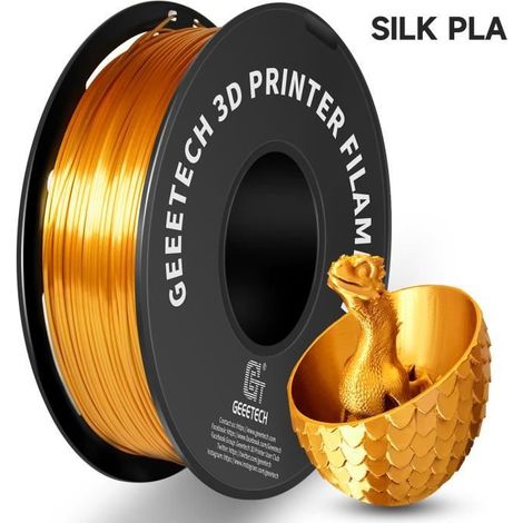 PLA en or de soie - fil de Filament en soie PLA 3d, bobine de fil 1kg 1.75mm, matériel\'impression 3D, recharg (1/4)