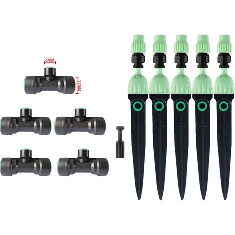 Système Irrigation Automatique Goutte à Goutte Kit Démarrage Rapide Raccords Té Busse Sol Arrosage Jardin Terrasse Econome (1/4)