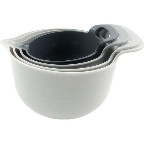 Ensemble de 4 saladiers avec poignées, assiettes de service pour légumes, fruits et en-cas, vert résistant (1/5)