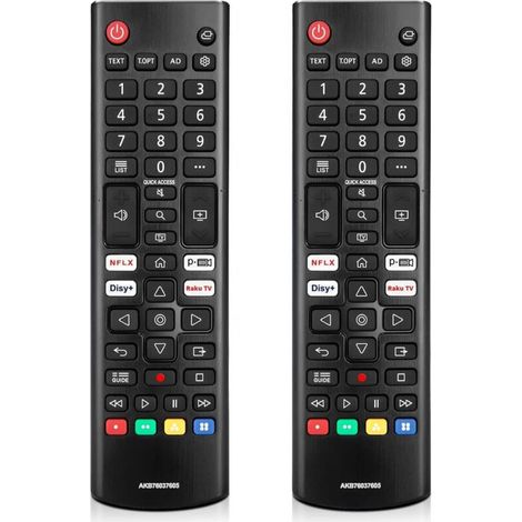 Lot de 2 télécommandes universelles pour LG Smart TV - Télécommande pour LG OLED, NanoCell, UHD & QNED TV Séries - Télécommande de rechange LG TV originale (2 pièces) (1/5)