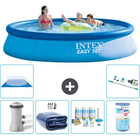 Intex Piscine Easy Set Ronde - 396x84 cm - 7-pièces S41115 (1/5)