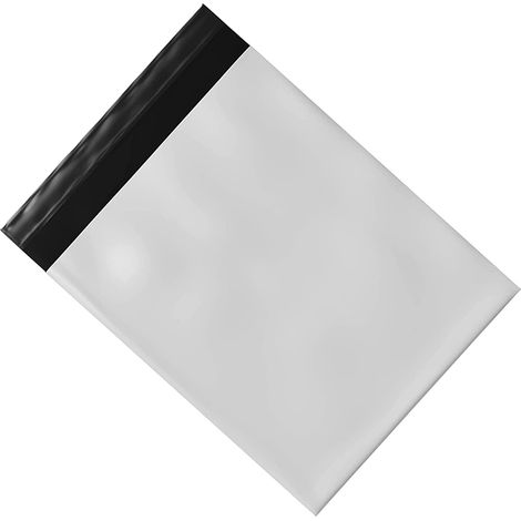Sacs d'expédition auto-adhésifs mats grand format, 100 sacs en plastique pour vêtements, documents et timbres (1/5)