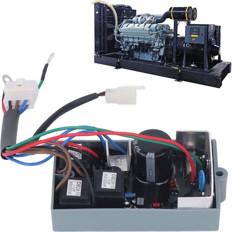 Régulateur de tension automatique pour groupe électrogène diesel 180-260 V, carte de régulation de tension AVR, stabilisateur de tension KI-DAVR-150S3, boîtier plastique (1/5)