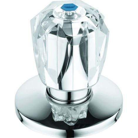 GROHE Tête 11544 3/4\" p. robinet d'encast. Brillant poignée marquage bleu chromé, 11544000