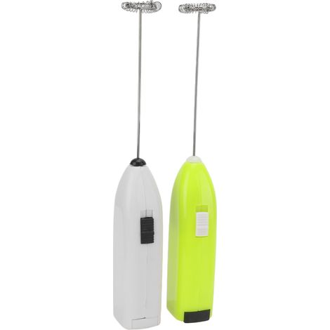 2 Mini-fouets électriques, tête inox inoxydable, vitesse élevée, utilisation facile, durable, anti-rouille, mixeur polyvalent (1/5)