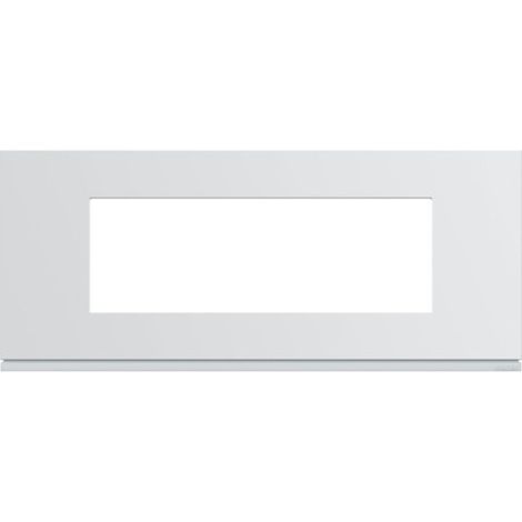 Plaque gallery plastique injecté 6 modules entraxe 57mm pure (WXP0006)