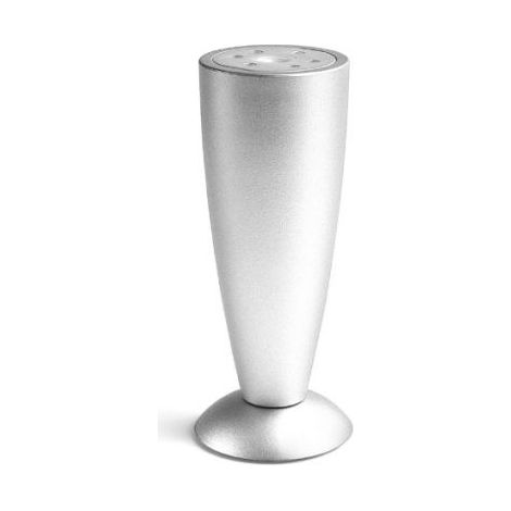 Piedino Solid in Pvc effetto alluminio diametro 45/50 mm altezza 120 mm