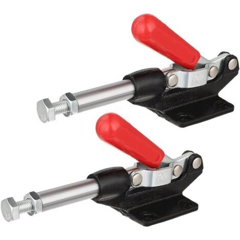 Lot de 2 pistons - En métal - Avec poignée pour pousser et tirer - Colliers de serrage d'action en ligne droite - 42 mm - 386 kg (1/5)