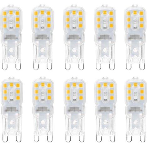 Ampoule Led G9 - 3 W - 6000 K - Angle De Faisceau 360 ° - Non Dimmable - Pour Lustres Et Plafonniers - Lot De 10 (1/4)