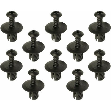 10x rivet à frapper visser Ø8 x 3-10mm expansion plastique clip fixation agrafe pare-chocs garniture (1/5)