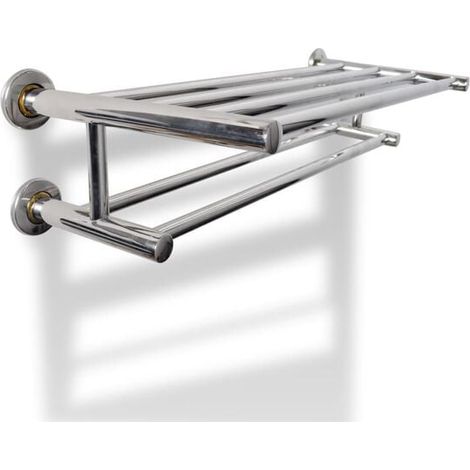 Porte-serviettes double - barre de fixation à 6 tubes (1/5)