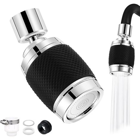 Kitchen Tap, Water Saver for Tap, 360 Degree Rotatable for Breeze Kitchen Faucet, Extension Tap for Kitchen, Extension Tap Three Modes, Aerator Tap with Filters (1/5)