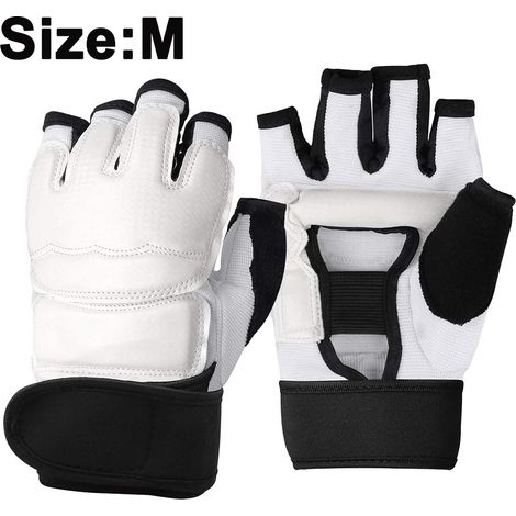 Paire de gants de frappe pour sac de frappe, taekwondo et karaté, pour l'entraînement aux arts martiaux et à la boxe.