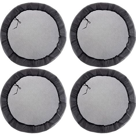 80cm Housse en maille pour baril de pluie, filet avec cordon de serrage pour seau de collecte d'eau ,Housse de barils de pluie anti-poussière pour cour, porches extérieurs, pelouses, jardins(4 article (1/5)