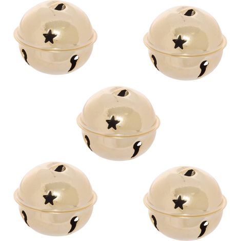SDN MET CAMPANAS DE ORO X5 5CM - Feeric lights & christmas (1/2)