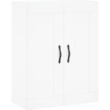 Buffet,Bahut,Armoire murale blanc 69,5x34x90 cm bois d'ingénierie CFW25931 (1/5)