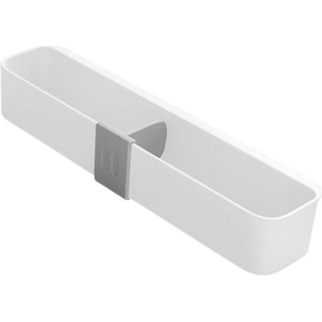 Porte-pantoufles de salle de bain multifonctionnel pour économiser de l'espace sans perçage Support de rangement pour chaussures de salle de bain pour la maison et le camping-car (blanc) (1/4)