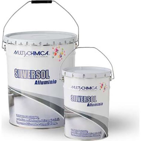 Multichimica SILVERSOL ALLUMINIO vernice impearmibilizzante termoisolante 10 LT 10 LT