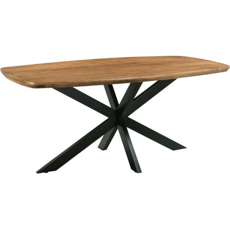 SKAGEN-Table à manger 6/8 personnes 180 cm en bois massif (1/5)