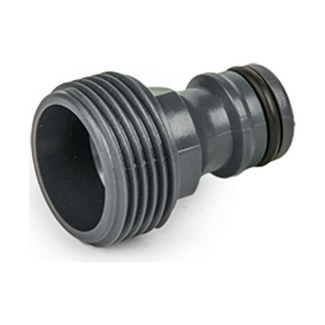 Hahnanschluss Gerätestück 1/2" Außengewinde grau