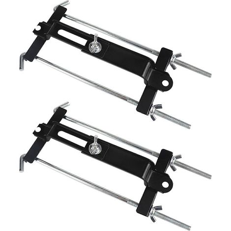 Support de batterie réglable 2X, barre transversale universelle réglable avec boulons en L pour batterie de voiture ou SUV (1/5)