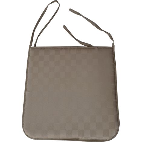 Cuscino coprisedia imbottito DAMINA per sedie antimacchia 6pz TORTORA