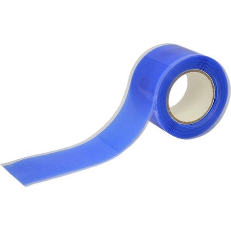 Ruban adhésif en silicone antidérapant, bande d'étanchéité adhésive à haute ductilité pour serpentins et tuyaux d'égout-Blue (1/5)
