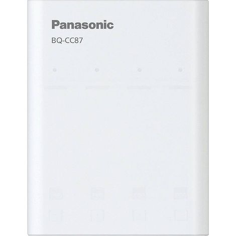 Panasonic BQ-CC87 Chargeur USB intelligent blanc compact (1/5)