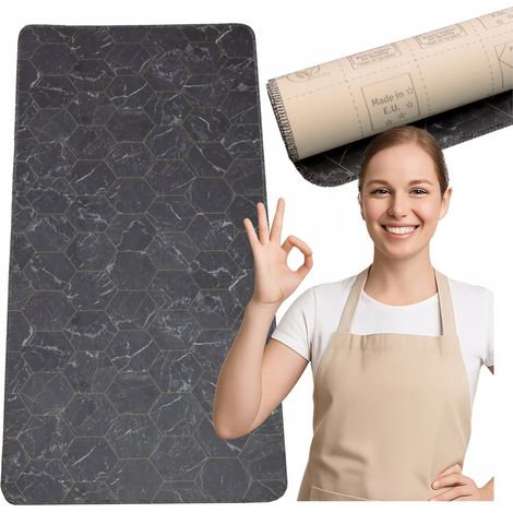 [5] Tappeto per cucina in PVC, passatoia da cucina 70x200cm Allvo D7609 (1/5)