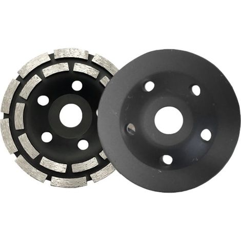 Awtools, Tarsa diamantada segmentada 125 mm, para cortes y lijado en gres porcelánico, cerámica y mármol, alta durabilidad, uso profesional, compatible con amoladora angular