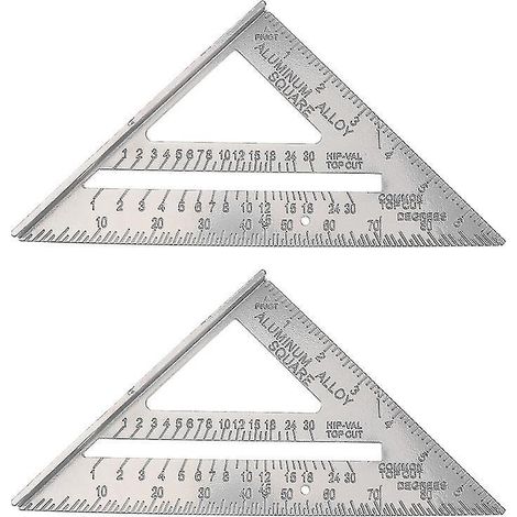 1 Stück Dreiecklineal aus Aluminium (1/3)