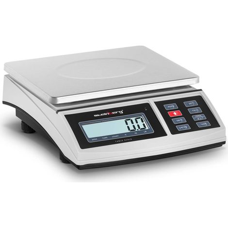 Steinberg Systems – Balance de cuisine 30 kg – Plage de pesée 5 g à 30 kg – Marge d’erreur 1 g – Écran LCD rétroéclairé – Dimensions plateau 210 x 270 mm