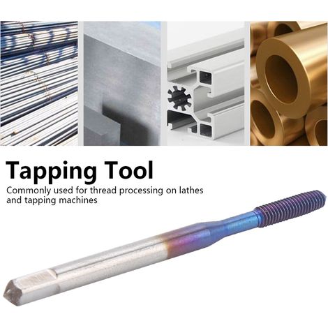 Robinet d'extrusion, revêtement Nano bleu, filetage métrique, outil de taraudage pour la réparation, fabrication M2.5 (1/5)